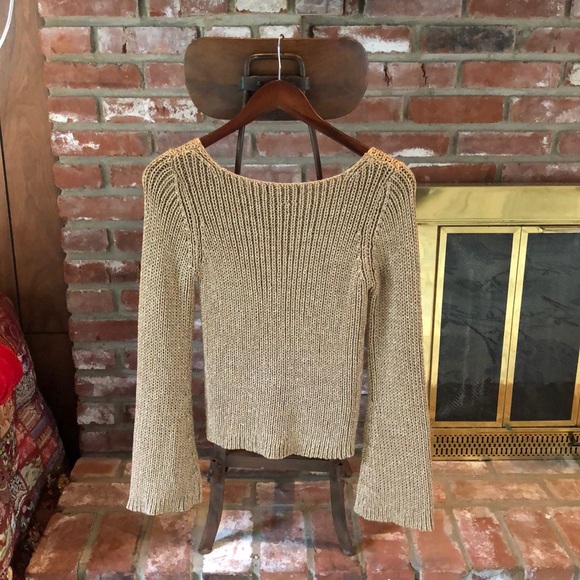 The Limited sweater, vintage metallic gold color - Picture 4 of 9